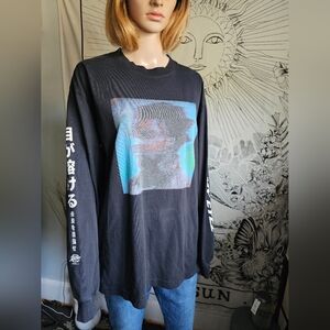 Large Denzel Curry Melt My Eyez Black Longsleeve